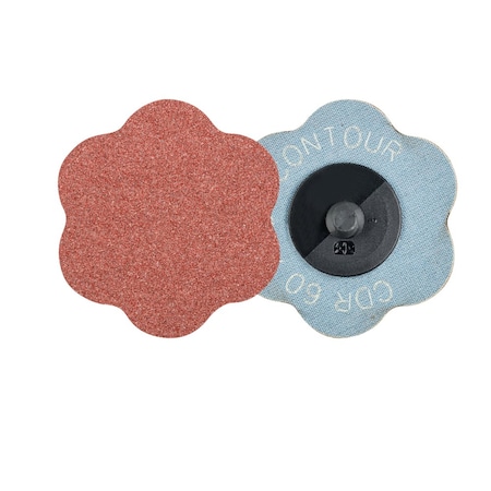 Pferd Tools COMBIDISC CONTOUR Abrasive Disc, 2-3/8'' Dia, Type CDR, 60 Grit, Aluminum oxide 42425